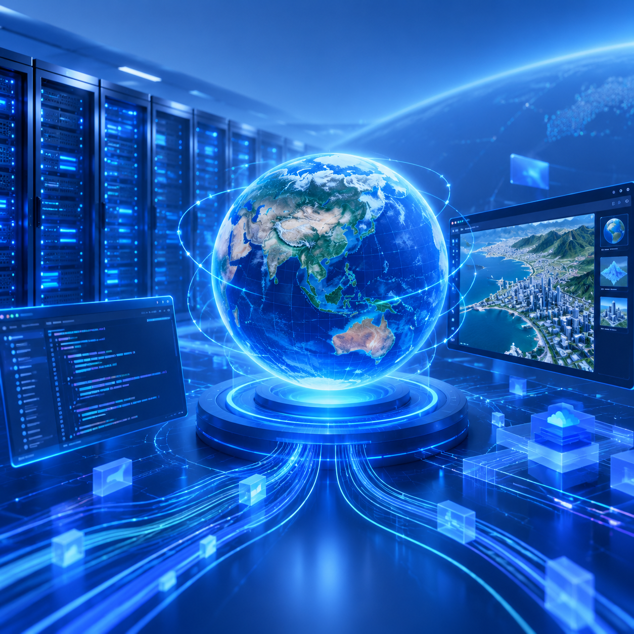 Cesium WebGIS三维地球场景图